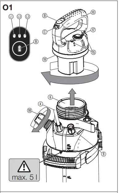GARDENA 11136 5L EasyPump Pressure Sprayer - 3