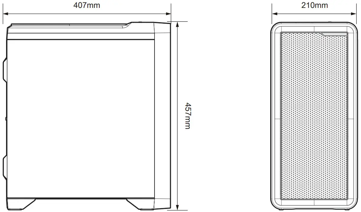 ZALMAN M3 PLUS M3 PLUS RGB mATX Mini Tower Computer Case - Figure 1