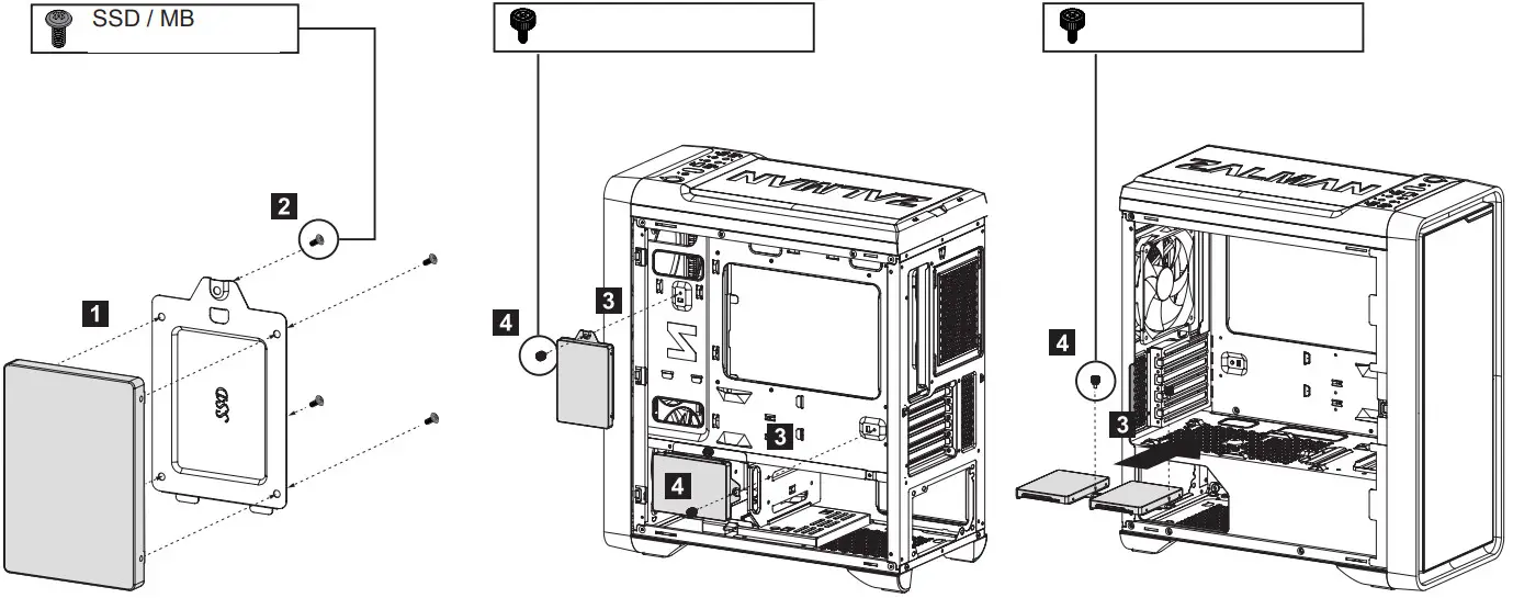 ZALMAN M3 PLUS M3 PLUS RGB mATX Mini Tower Computer Case - Figure 10