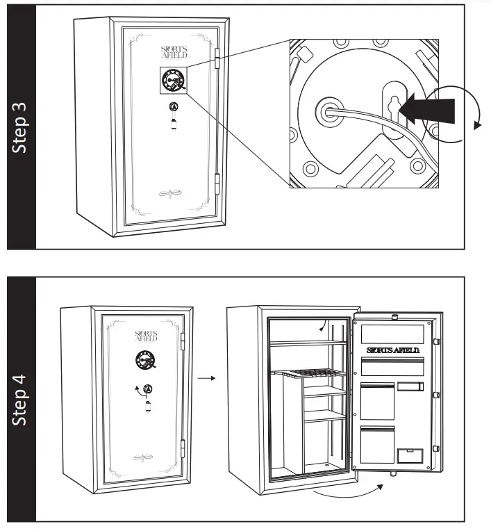 SPORTS AFIELD SA30SM 30-Gun Instinct Electronic Lock fig 10