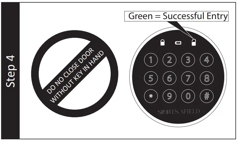 SPORTS AFIELD SA30SM 30-Gun Instinct Electronic Lock fig 3