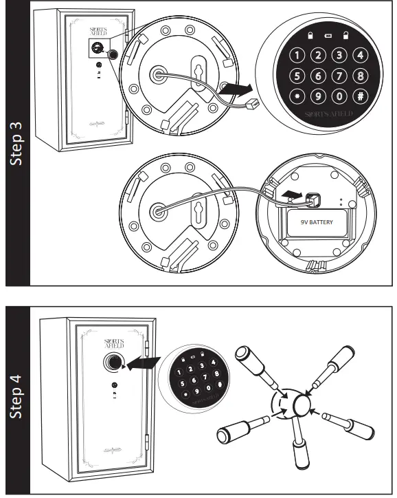 SPORTS AFIELD SA30SM 30-Gun Instinct Electronic Lock fig 7