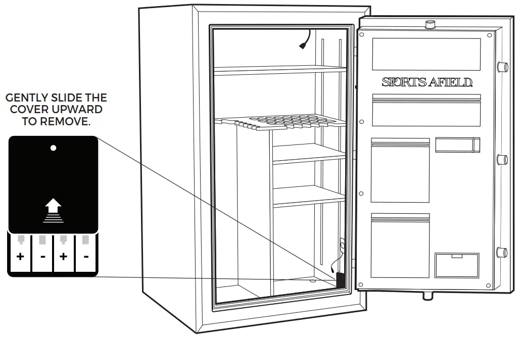SPORTS AFIELD SA30SM 30-Gun Instinct Electronic Lock fig