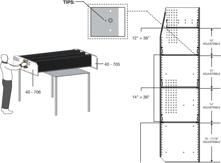 N5-RA60-4 - SHELF ASSEMBLY 1