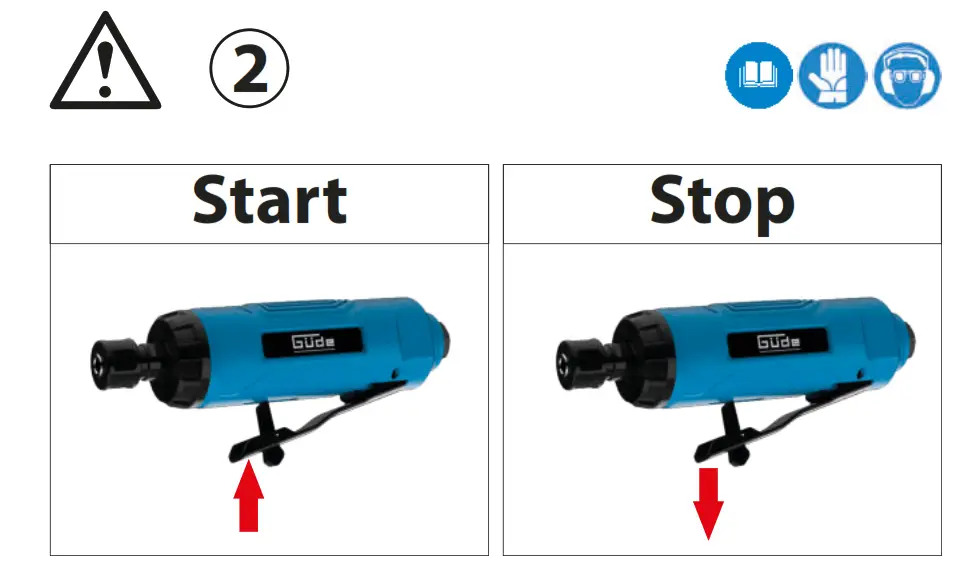 Gude 40122 DL Impact Wrench Twin Hammer - Start