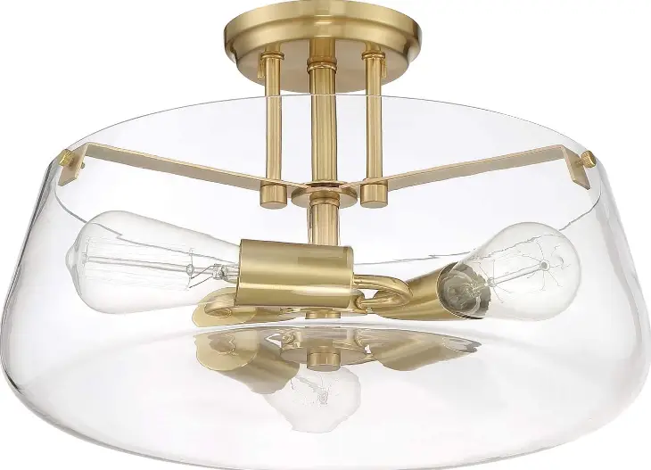 Hunter 19818 Woodburn 4 Light Flush Mount