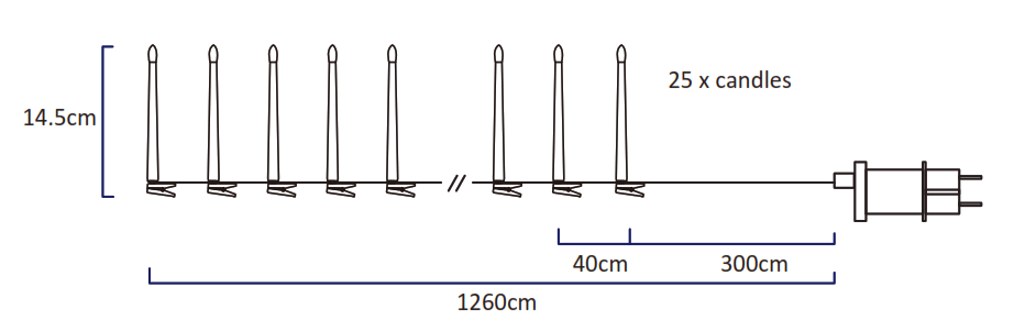 anslut 016927 LED Christmas Tree Lights - fig
