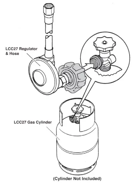 Gasmate JBQ2056G Gas Smoker - Connection DeviceGasmate JBQ2056G Gas Smoker - Connection Device