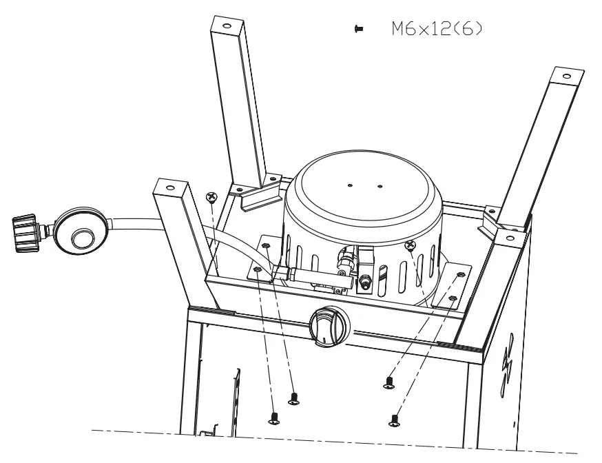 Gasmate JBQ2056G Gas Smoker - Connection Device4