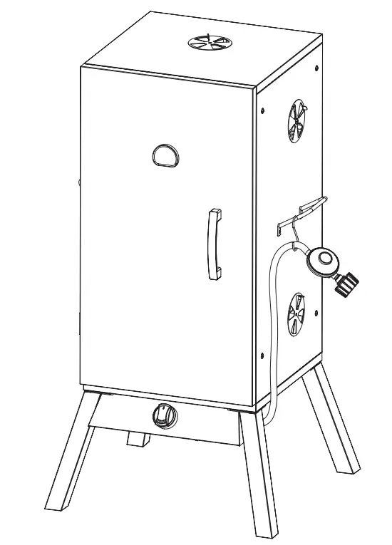 Gasmate JBQ2056G Gas Smoker - Connection Device8
