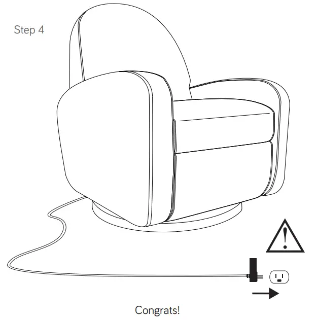 babyletto M23188 Nami Glider Recliner With Electronic Control And Usb - fig 9