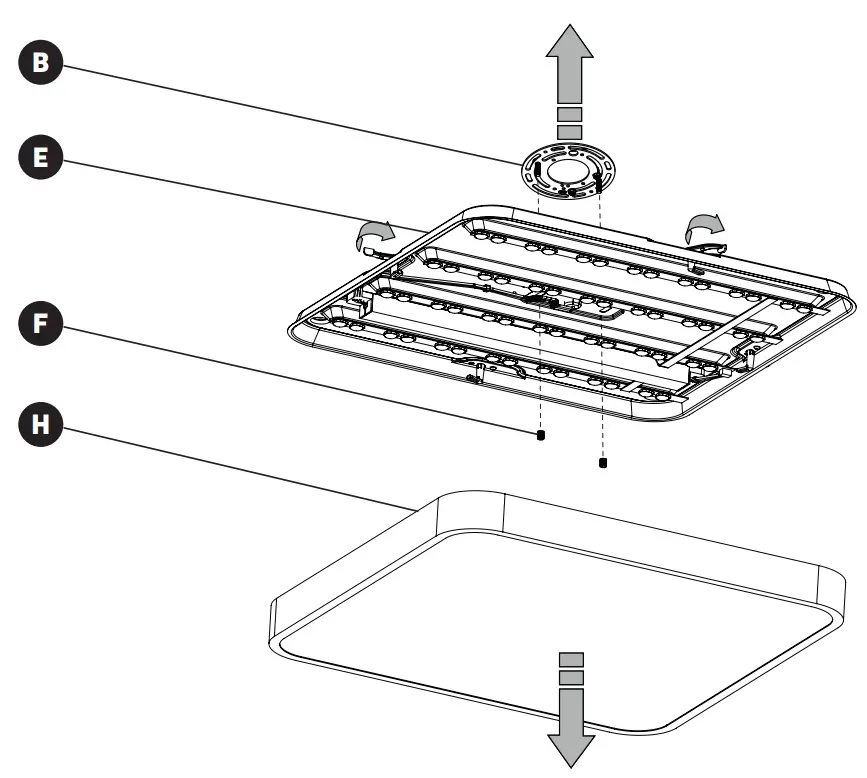 artika 18FM ESR MG Europa 18 LED Flush Mount Light - fig 2