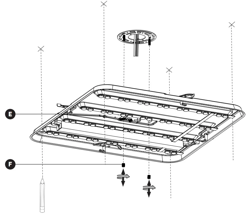 artika 18FM ESR MG Europa 18 LED Flush Mount Light - fig 4