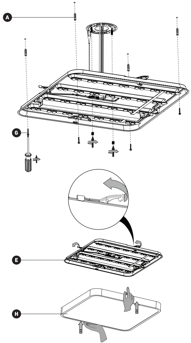 artika 18FM ESR MG Europa 18 LED Flush Mount Light - fig 7