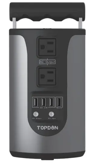 TOPDON Hurricano200 185Wh Portable Power Station 200W Pure
