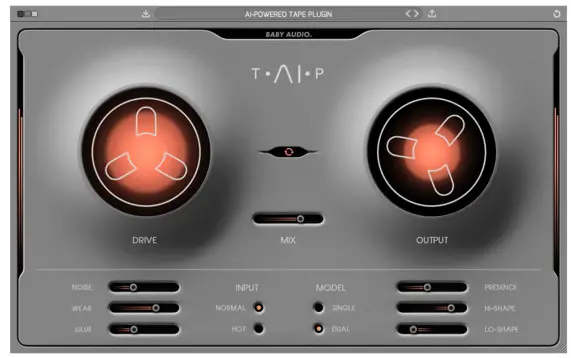 Baby Audio TAIP AI Powered Tape Saturation Plugin