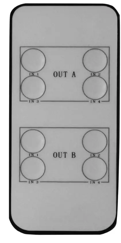 FERRISA B07MYRX22F 4K HDMI Matrix 4x2 Switch  The Remote Control instruction: