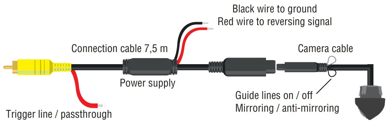 AMPIRE KLL420 Substructure Color Rearview IN Plastic Housing - FIGURE 2