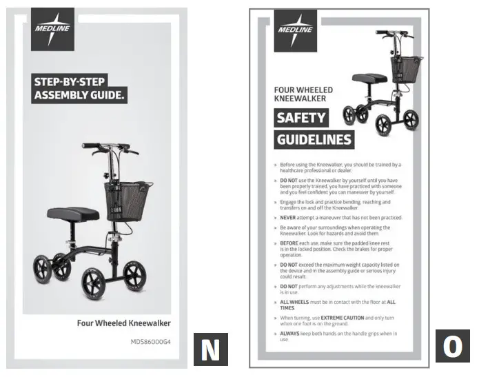 MEDLINE MDS86000G4 Four Wheeled - 1