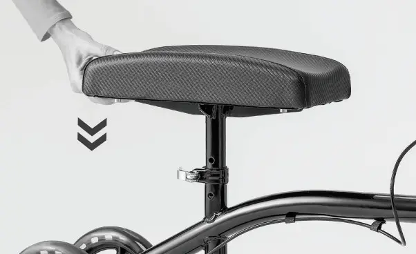 MEDLINE MDS86000G4 Four Wheeled - djustment pin