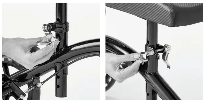 MEDLINE MDS86000G4 Four Wheeled - in place by