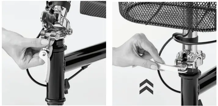 MEDLINE MDS86000G4 Four Wheeled - upright position.