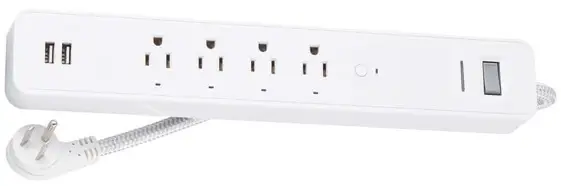 Commercial Electric LTS 4G W 1 Indoor Smart Surge Protector