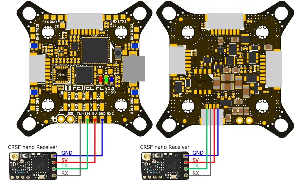 FETTEC FC G4-N Kiss FC G4 Flight Controller - TBS Crossfire