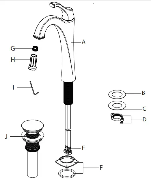 Kraus KVF-1200 Single Lever Vessel Faucet -1