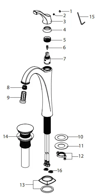 Kraus KVF-1200 Single Lever Vessel Faucet -12