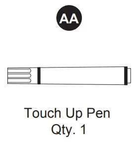 allen roth 36-in Vanity with Top - HARDWARE CONTENTS