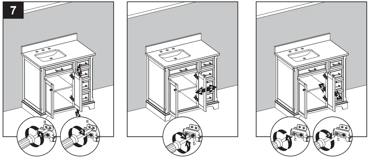 allen roth 36-in Vanity with Top - INSTALLATION INSTRUCTIONS 6