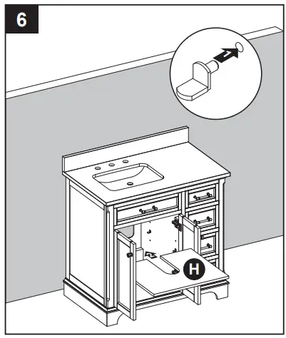 allen roth 36-in Vanity with Top - INSTALLATION INSTRUCTIONS 7