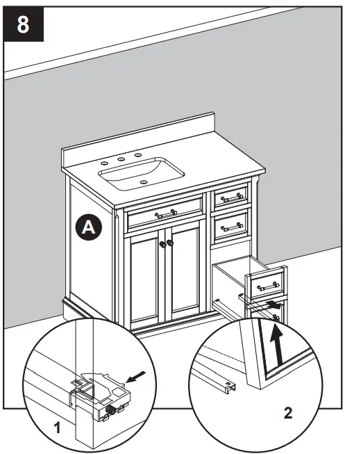 allen roth 36-in Vanity with Top - INSTALLATION INSTRUCTIONS 8