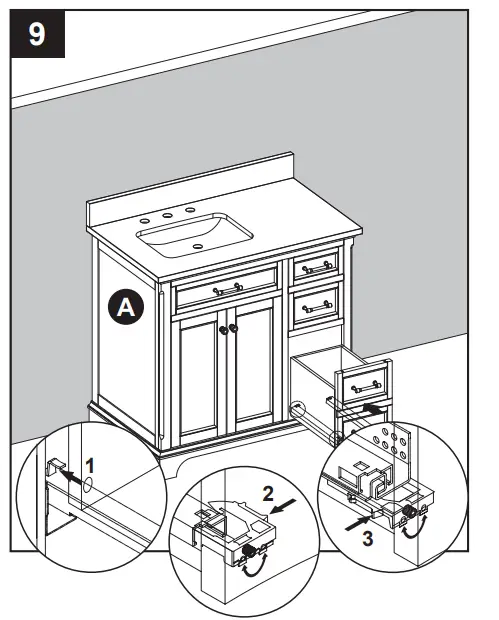 allen roth 36-in Vanity with Top - INSTALLATION INSTRUCTIONS 9