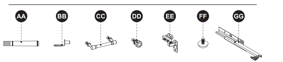 allen roth 36-in Vanity with Top - replce npart 2