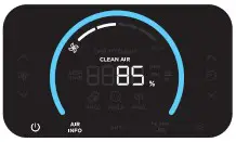Shark HE600 Series Air Purifier 6 - AIR INFO SETTINGS 1