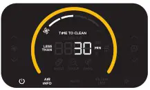 Shark HE600 Series Air Purifier 6 - AIR INFO SETTINGS 3