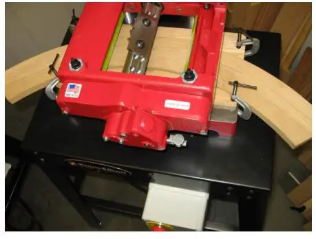 Williams Hussey 154CE Single Phase, 230V, AC - Curved Guides & Stock Example