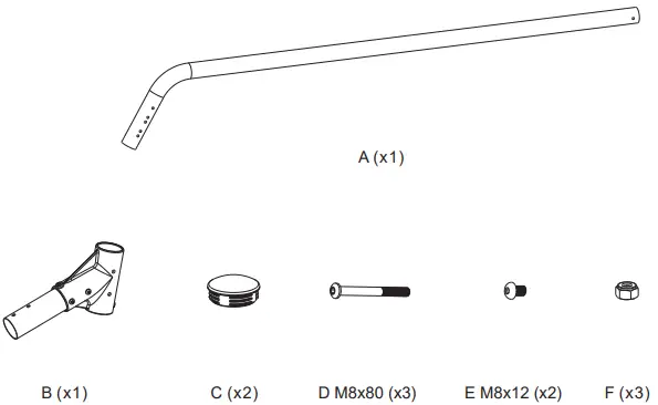 HAGOR 3215 CPS Pole 1750mm for Multiscreen-FIG2