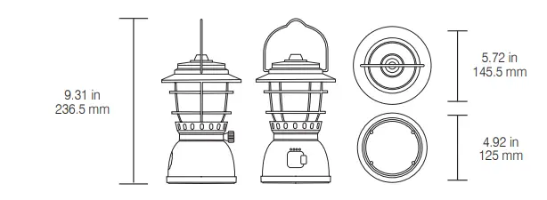 Camelion-OF195-Rechargeable-Retro-LED-Lantern-FIG-4