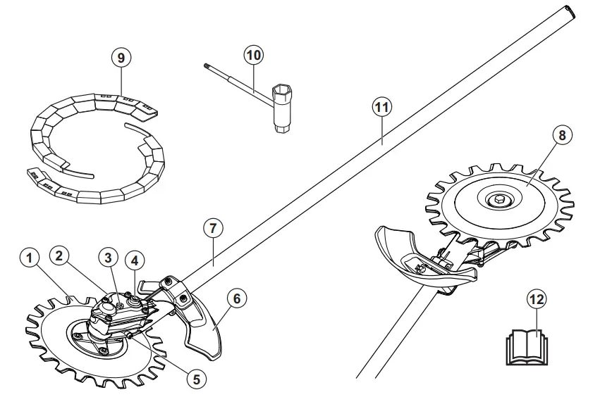Husqvarna-RA850-Weed-Scissor-Attachment-fig-1