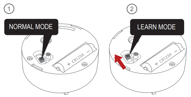 CAVIUS 5103 Flood Alarm - Learn mode