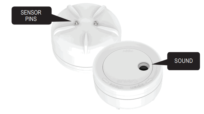 CAVIUS 5103 Flood Alarm - Sensor pins