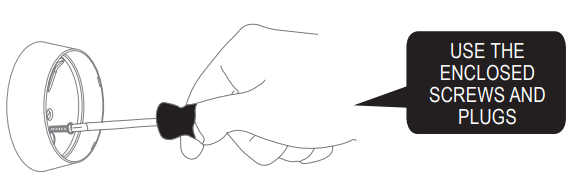 CAVIUS 5103 Flood Alarm - USE THE ENCLOSED SCREWS AND PLUGS