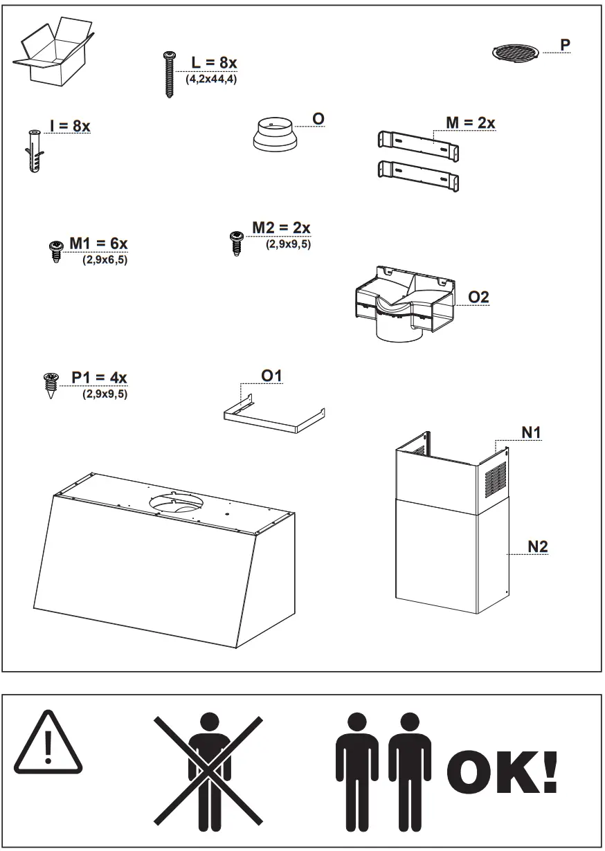 FRANKE 321.0536.201 Trendline Plus 70cm Cooker Hood - fig 1