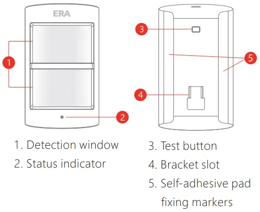 ERA SL2KITA Wireless Solar Siren Alarm Kit Red Lens - FIg 3