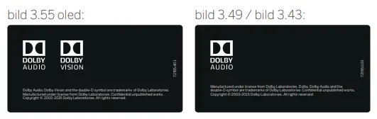 LOEWE Bild 3 OLED TV -Licences