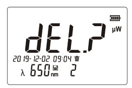 UNI-T UT385 Laser Power Meter-Delete Storage Value