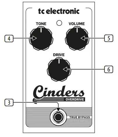 tc electronic 455013 Cinders Tube-Like Overdrive -PAT